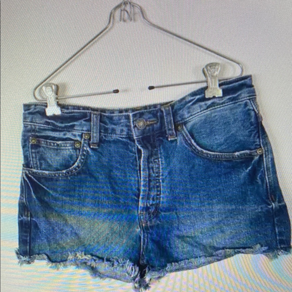 Women’s Blue Denim Athletic Shorts